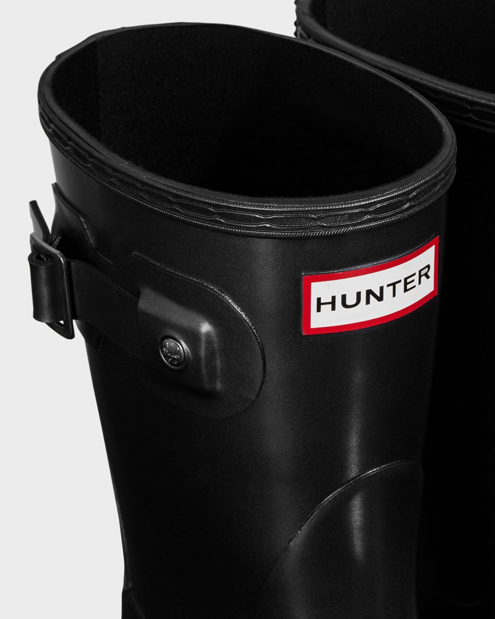 Galochas Curtas Hunter Feminina Pretas - Original Pearlized - 80QGYTMFK